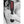 OUCH! Black & White Bonded Leather Paddle ''Ouch'' - Black