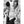 OUCH! Black & White Crop with Feather Tickler - Black