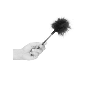 OUCH! Black & White Feather Tickler - Black