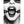 OUCH! Black & White Silicone Ring Gag - Black