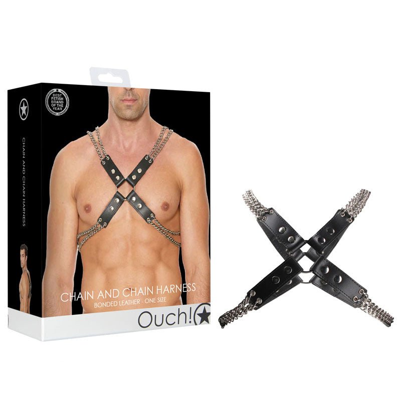 Ouch! Chain And Chain Men's Harness