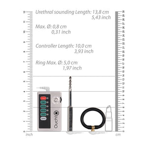 OUCH! E-stim Urethral - Small 14cm Sounding Set