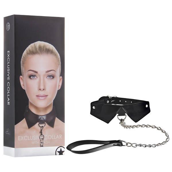 Ouch! Exclusive Collar & Leash - Black Neck Restraint