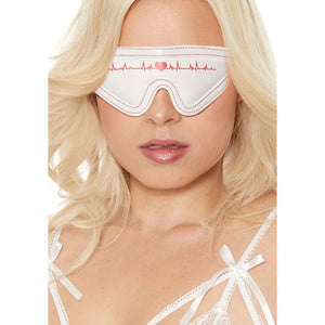 OUCH! Eye-Mask - Nurse Theme - White/Red Eye Mask
