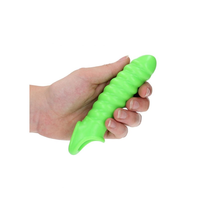 Ouch! Glow In The Dark Swirl Stretchy Penis Sleeve
