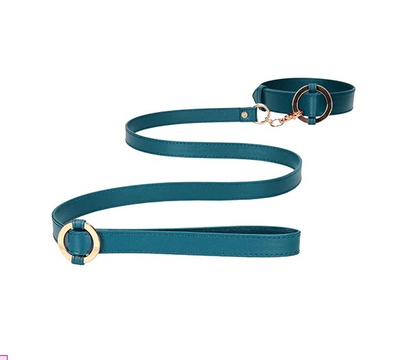 OUCH! Halo - Collar With Leash - Green