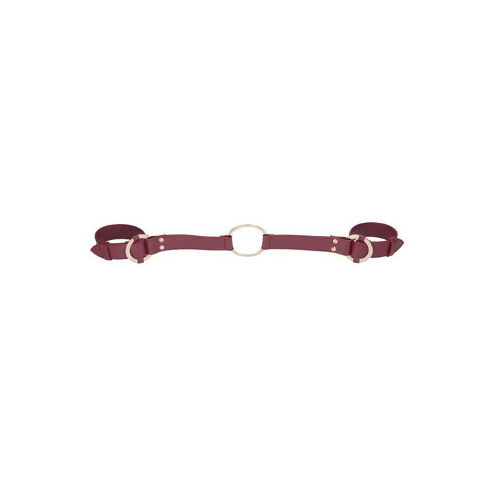 OUCH! Halo - Handcuff With Connector - Burgundy Restraint