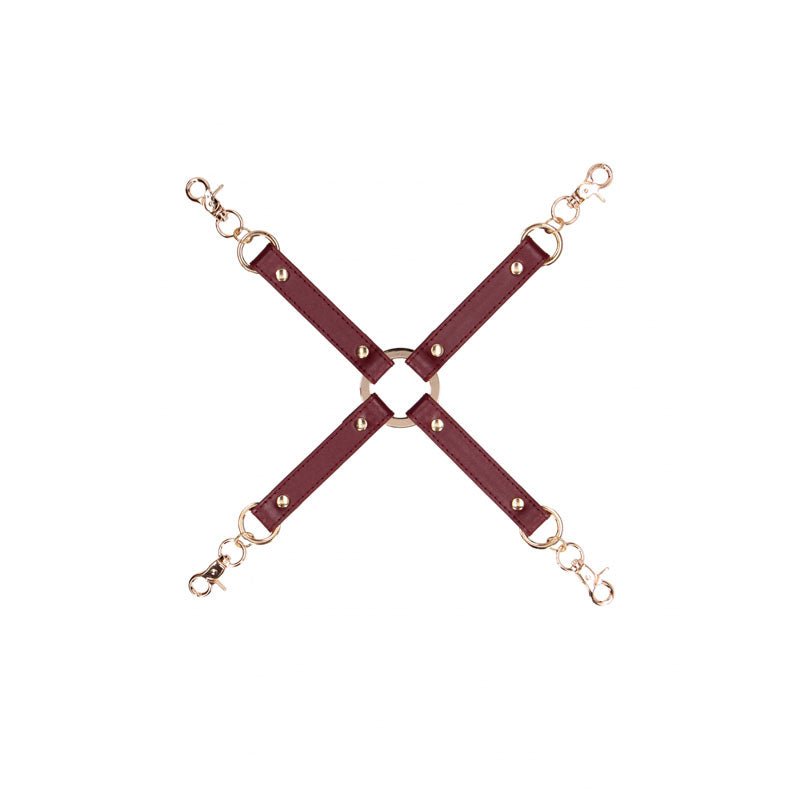 OUCH! Halo - Hogtie Connector - Burgundy Restraint