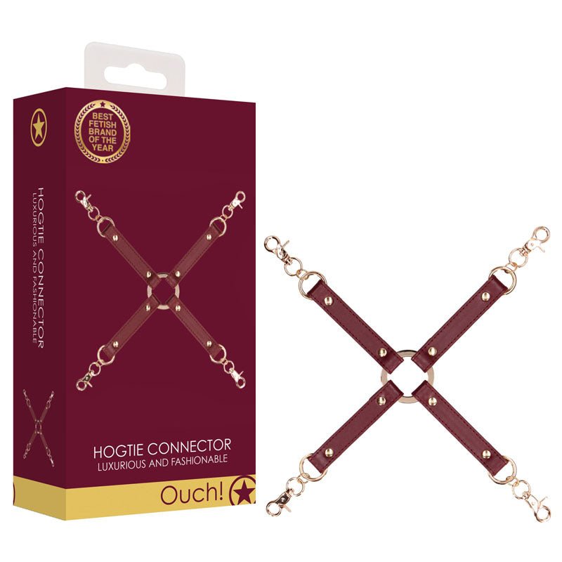 OUCH! Halo - Hogtie Connector - Burgundy Restraint