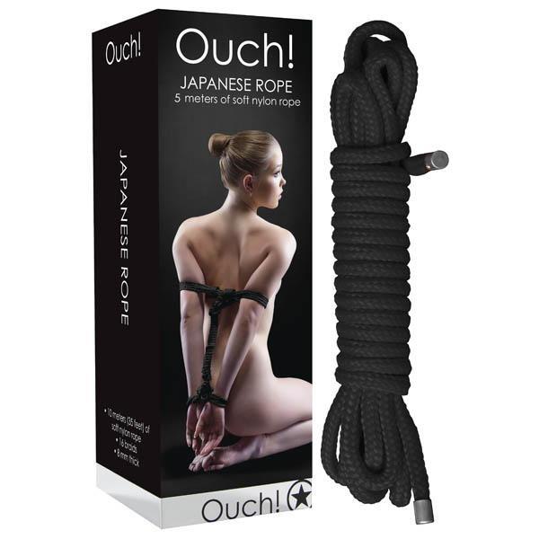 Ouch Japanese Rope - Black - 5 metre Length