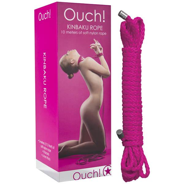 Ouch Kinbaku Rope - Pink - 10 metre Length
