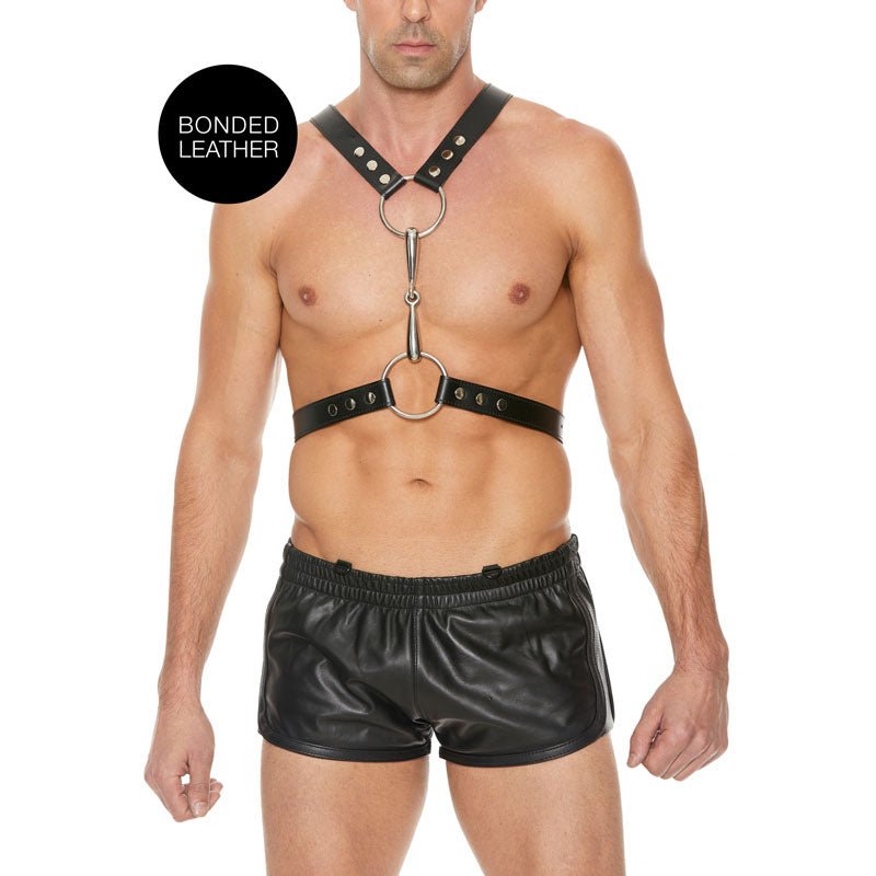 OUCH! Men's Harness With Metal Bit