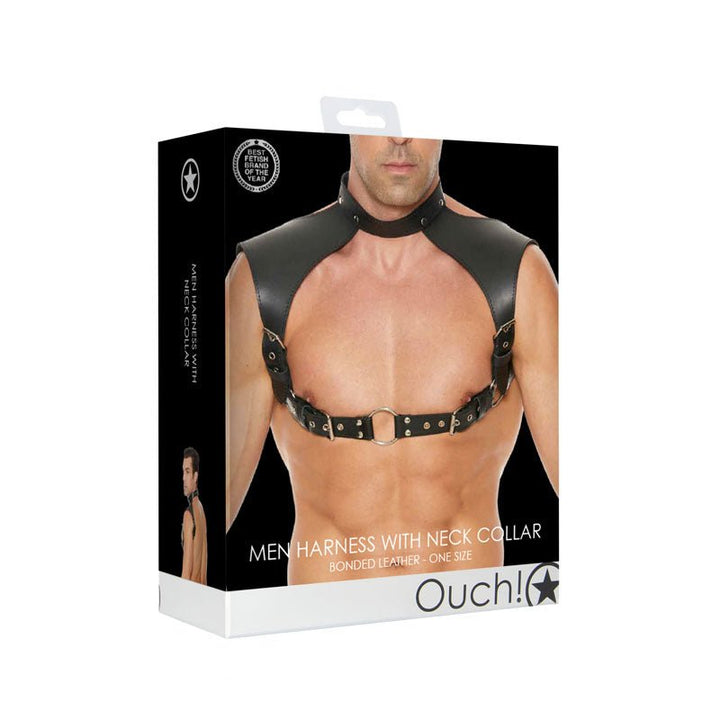 Ouch! Men Harness with Neck Collar