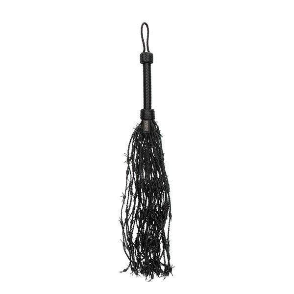 Ouch! Pain Leather Barbed Wire Black Leather Whip Flogger