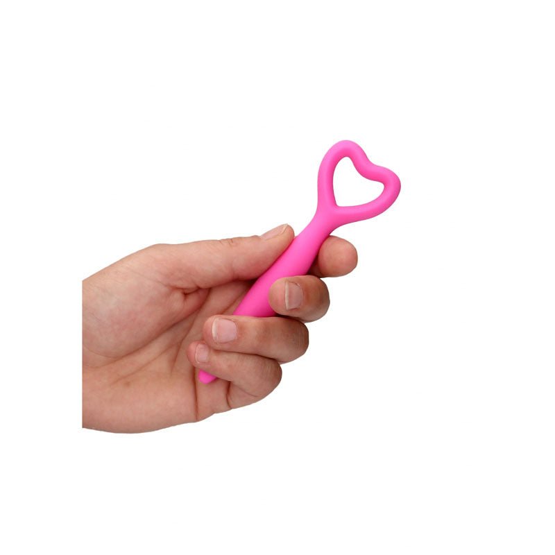 OUCH! Silicone Vaginal Dilator Set - Pink - Vibrating - Set of 5 Sizes