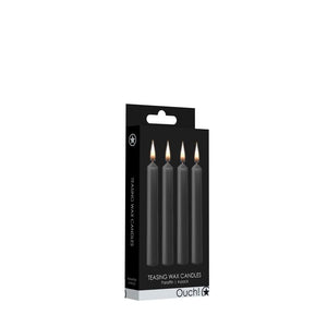 OUCH! Teasing Wax Candles - Black Drip Candles - 4 Pack