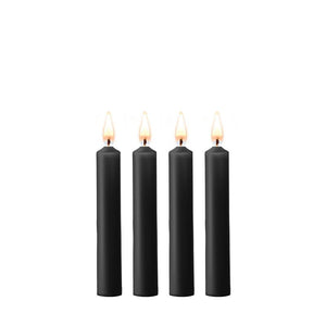 OUCH! Teasing Wax Candles - Black Drip Candles - 4 Pack