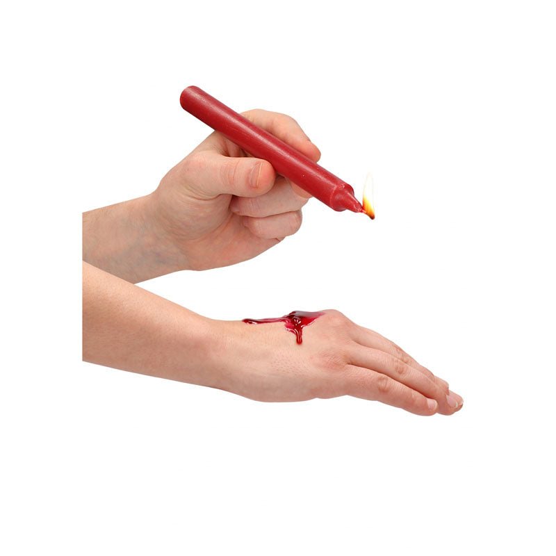 OUCH! Teasing Wax Large Red Drip Candles - 4 Pack