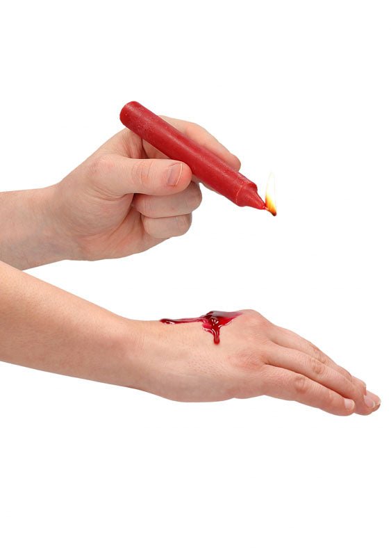 OUCH! Teasing Wax Red Drip Candles - 4 Pack