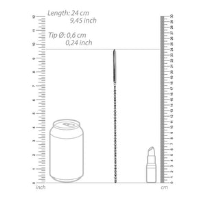 OUCH! Urethral Sounding - Metal 24cm Dilator