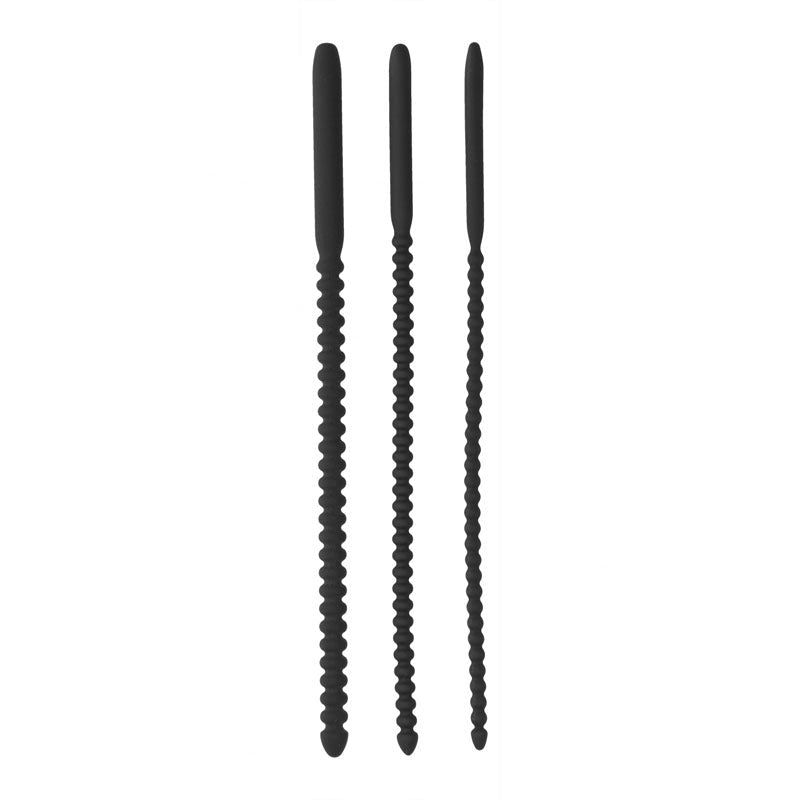 OUCH! Urethral Sounding - Silicone Black Dilator Set