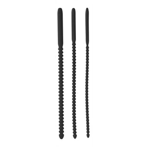 OUCH! Urethral Sounding - Silicone Black Dilator Set