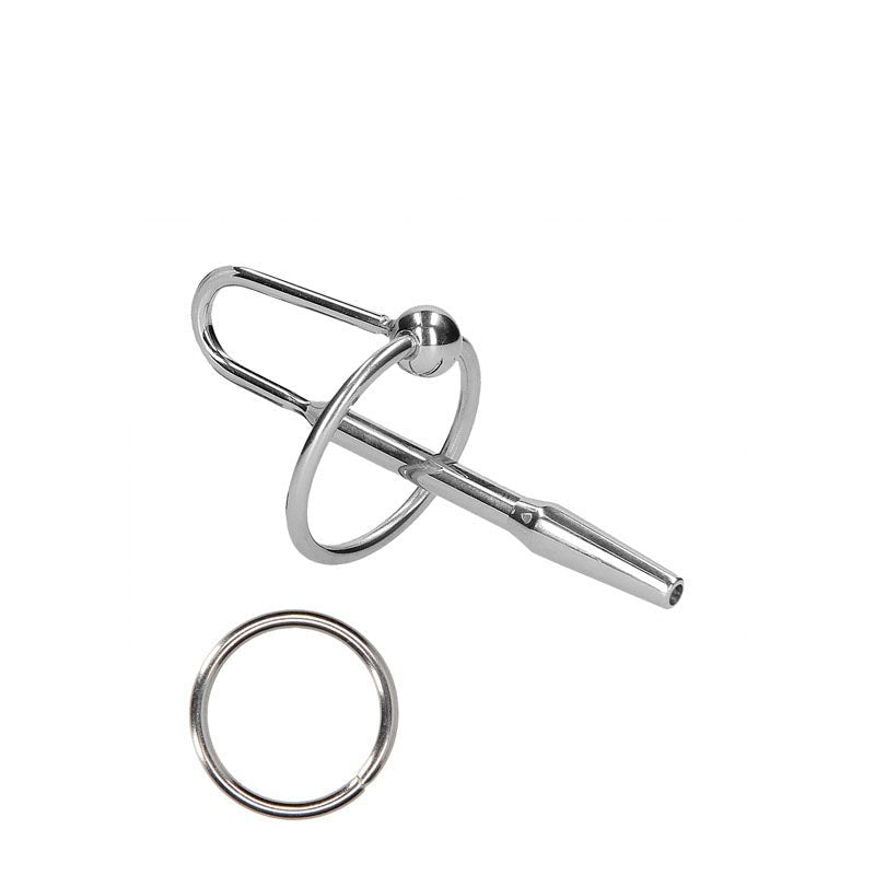 OUCH! Urethral Sounding - Stainless Steel 8cm Plug with Ring