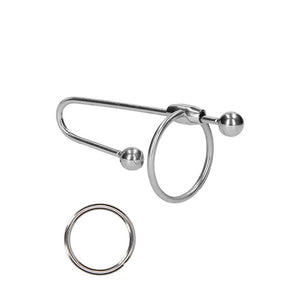 OUCH! Urethral Sounding - Stainless Steel 9cm Plug with Ring