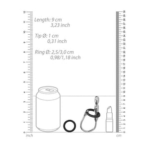 OUCH! Urethral Sounding - Stainless Steel 9cm Stretcher Plug