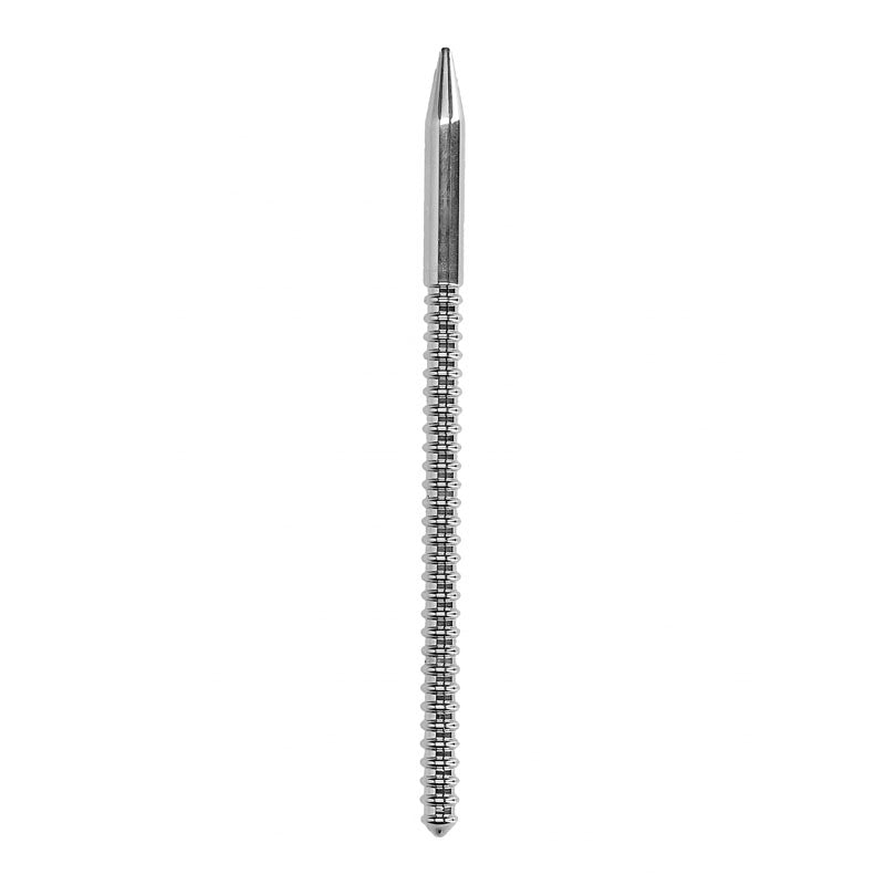 OUCH! Urethral Sounding - Stainless Steel Ribbed 15cm Dilator
