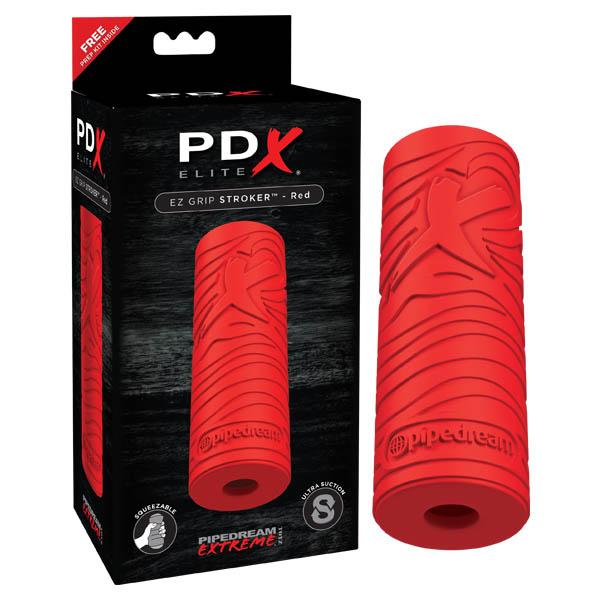 PDX Elite EZ Grip Stroker - Red Stroker