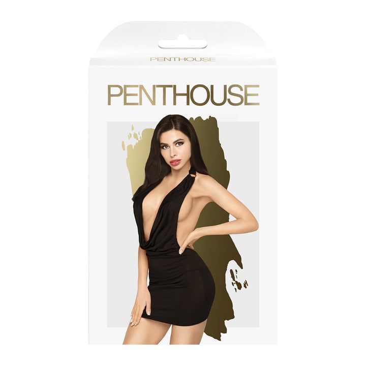 Penthouse HEART ROB - Black Mini Dress- M/L 