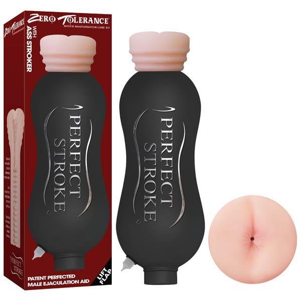 Perfect Stroke - Flesh Ass Stroker & Ejaculation Aid Bottle