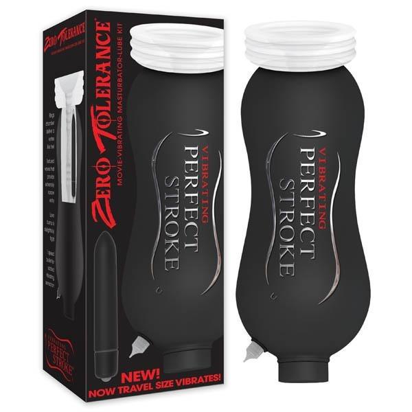 Perfect Stroke Vibrating On The Go - Travel Sized Vibrating Stroker & Ejaculation Aid Bottle