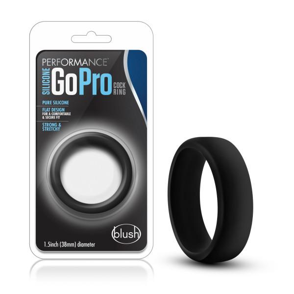 Performance Silicone Go Pro Cock Ring - Black Cock Ring