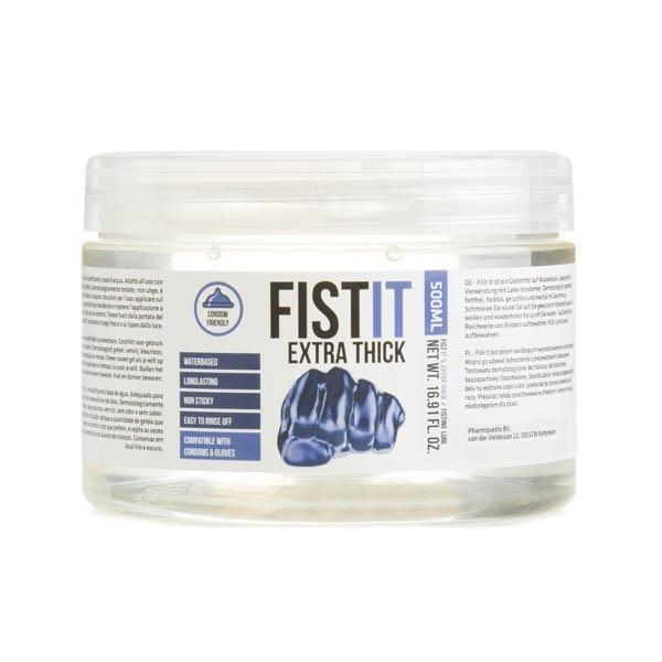 Pharmquests Fist-It Extra Thick - Thick Water Based Lubricant - 500 ml Tub