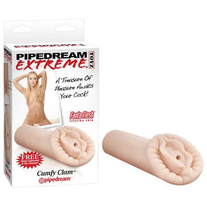Pipedream Extreme Toyz Cumfy Clam - Flesh Vagina Stroker
