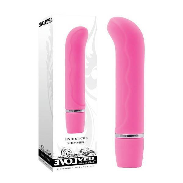 Pixie Sticks - Shimmer - Pink 9.5 cm (3.75'') Mini Vibrator