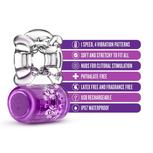 Play With Me Pleaser C-Ring - Purple