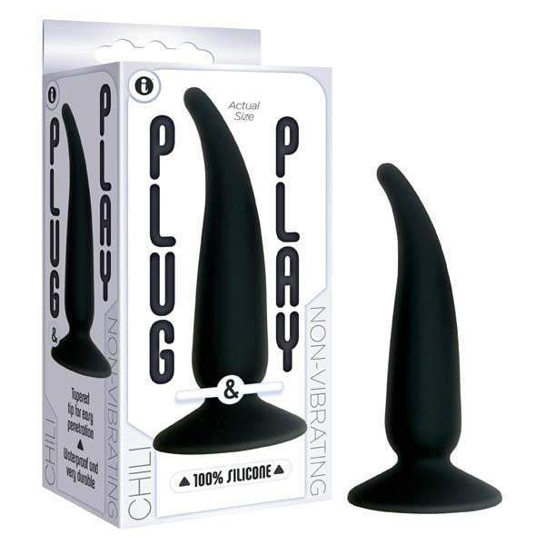 Plug & Play - Chili - Black 14 cm Anal Plug