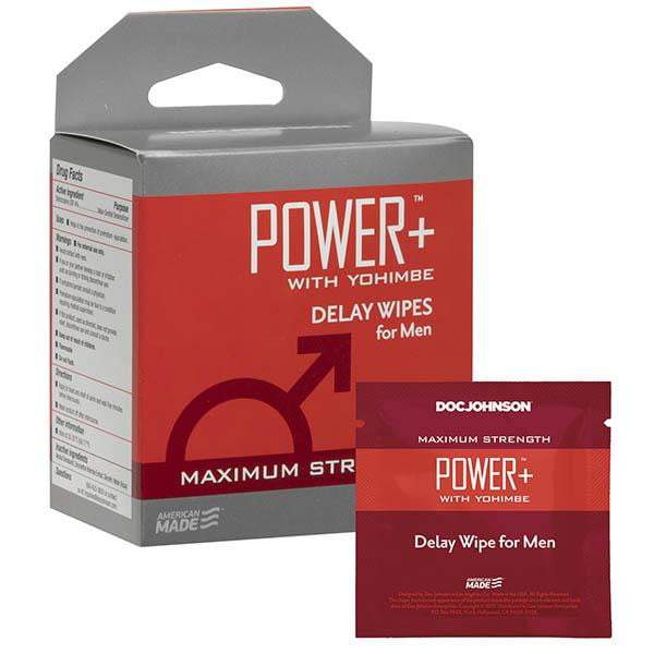 Power+ Delay Wipes for Men - 10 Pack