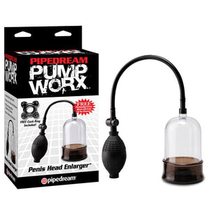 Pump Worx Penis Head Enlarger Pump - Clear 