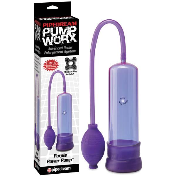 Pump Worx Purple Power Pump - Purple Penis Pump