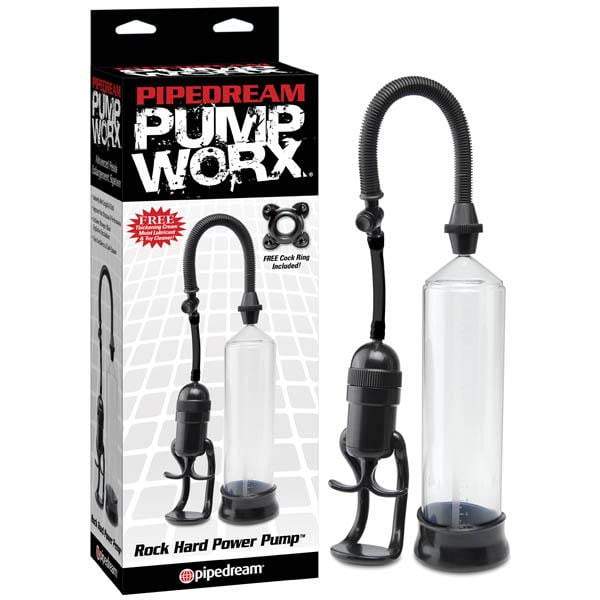 Pump Worx Rock Hard Penis Power Pump - Clear/Black