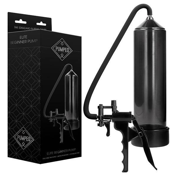 Pumped Elite Beginner Pump - Black Penis Pump with Trigger