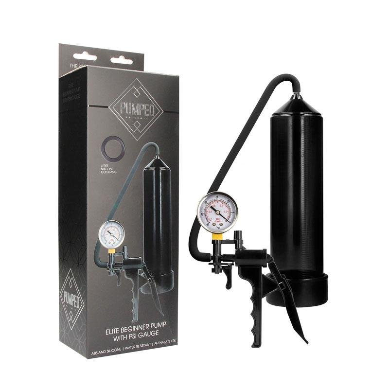 Pumped Elite Beginner Pump with PSI Gauge 