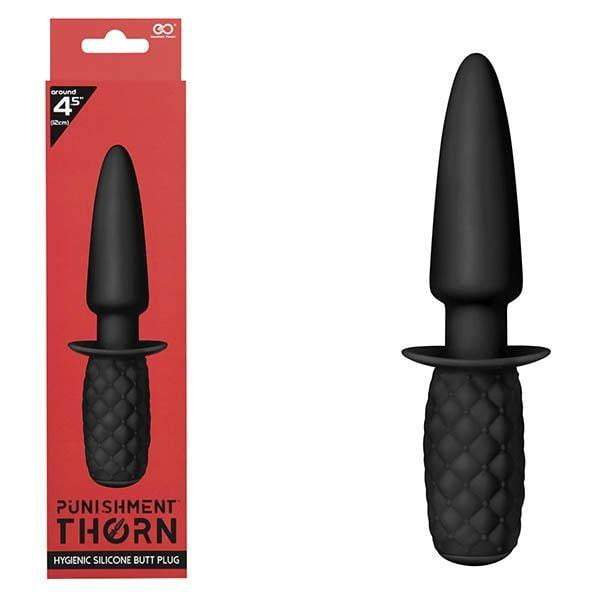 Punishment Thorn - Black 11.4 cm (4.5'') Butt Plug with Handle