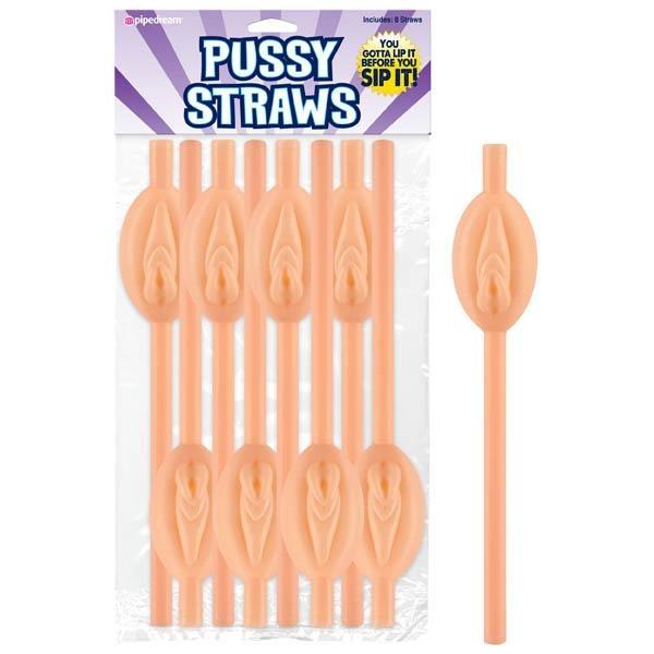 Pussy Straws - Novelty Straws - 8 Pack