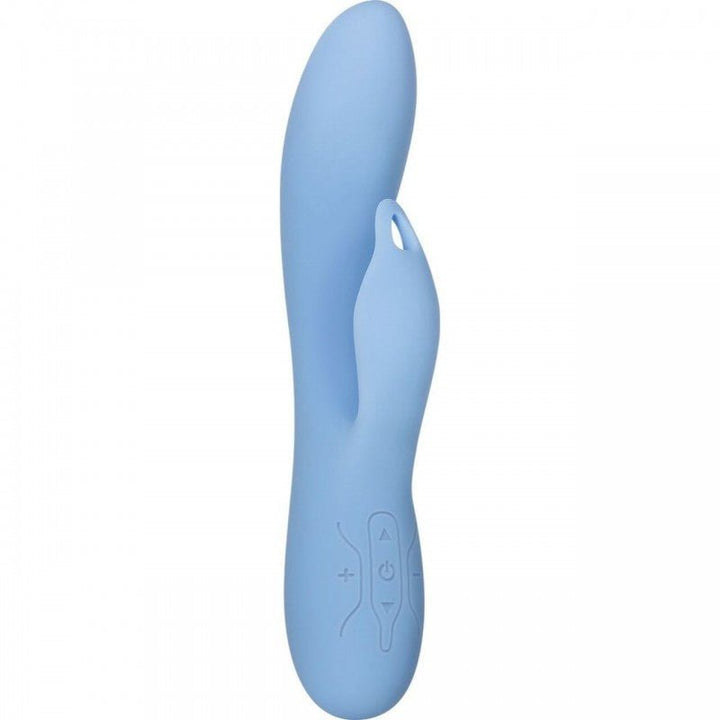 Rabbit Habbit Vibrator with Clitoral Stimulator - Blue 