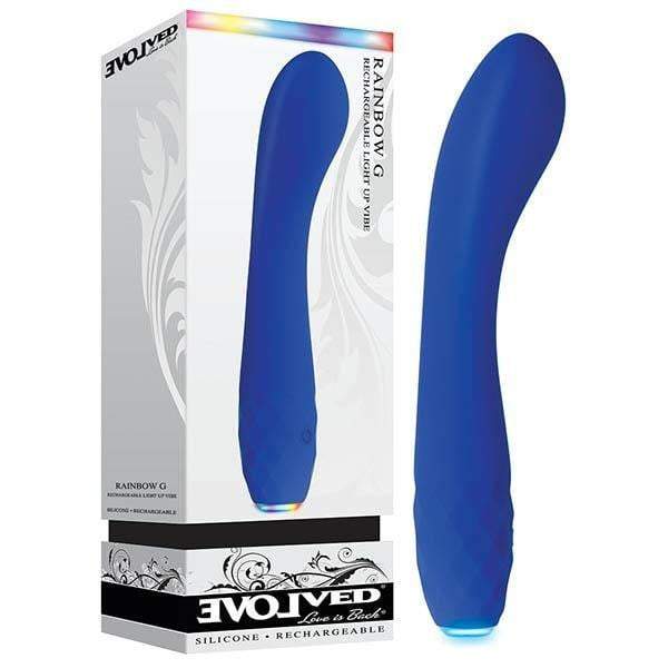 Rainbow G - Blue 19 cm (7.5'') USB Rechargeable Vibrator